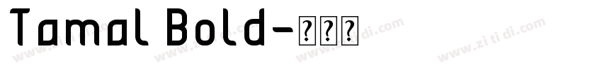 Tamal Bold字体转换